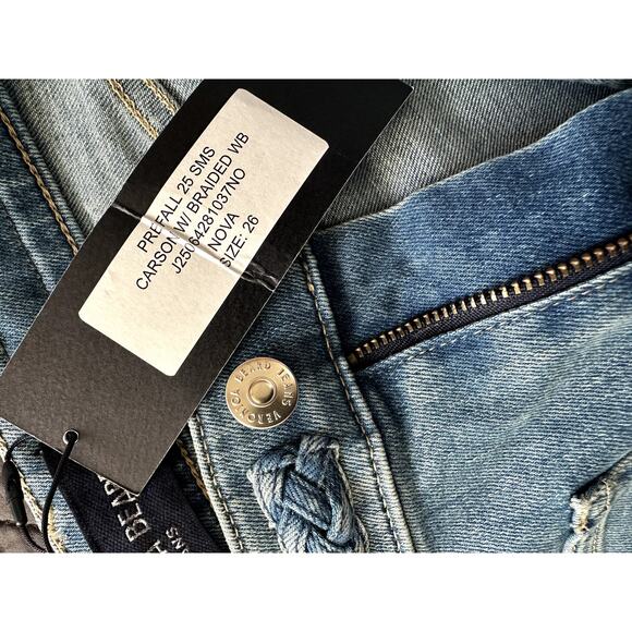 Veronica Beard Jeans Carson Braided Nova Womens Pants Size 26 New Rare Pockets - Picture 10 of 11